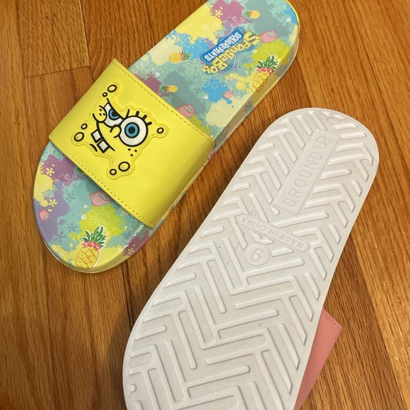 Brand new SpongeBob and Patrick sandals, 9 women - Picture 2 of 2